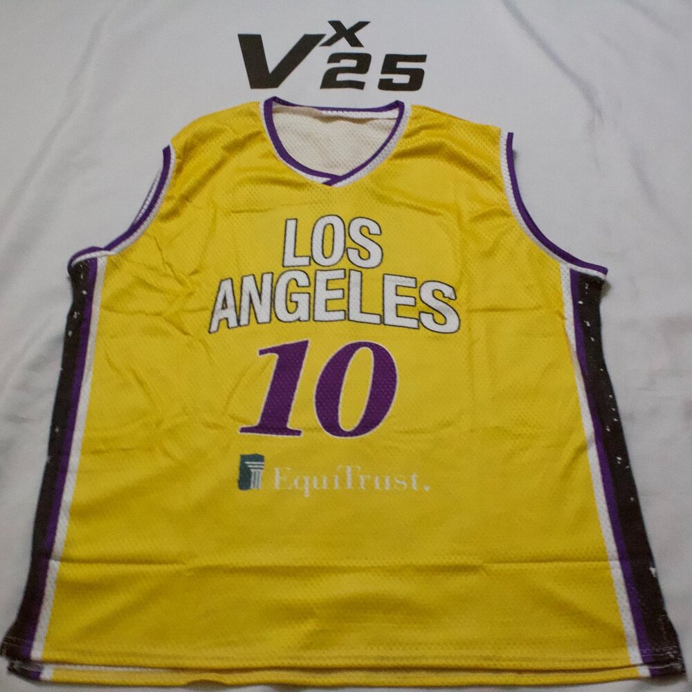Men's WNBA Los Angeles LA Sparks Kelsey Plum #10 Gold Jersey Size Large